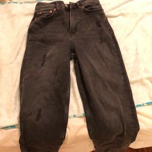 Faded Black mom jeans